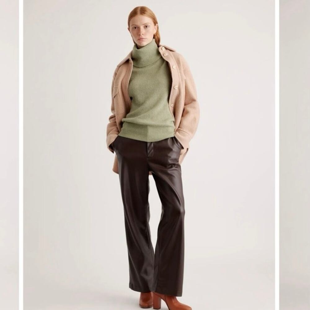 Quince Olive Green Turtleneck Sweater - Picture 8 of 16